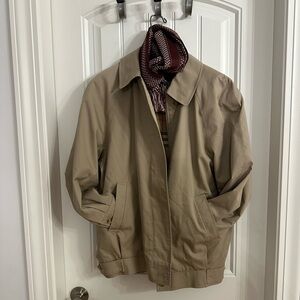Burberry Lightweight Tan Harrington-Style Jacket As Is